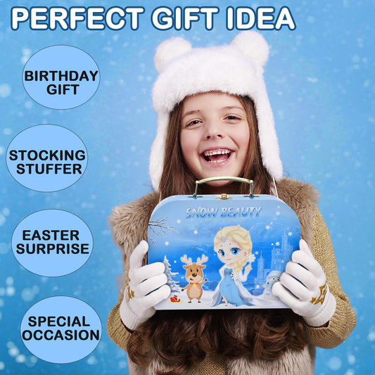 Amplov Tea Party Set for Little Girls, 52-Piece Pretend Play Tea Sets for Toddlers 3-5