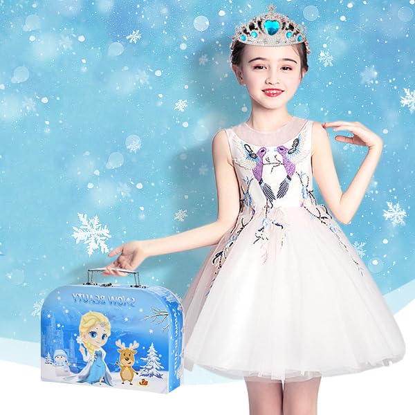 Amplov 44-Piece Princess Tea Party Set for Girls Ages 3-6 Years